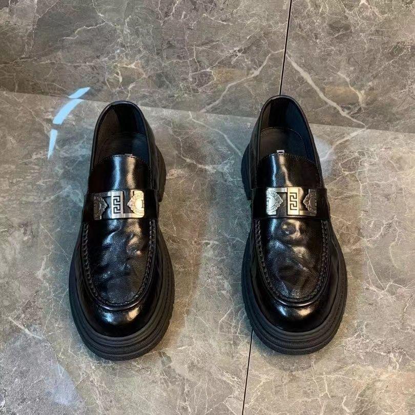 Guangzhou Men's Non-slip Business Casual Leather Loafers – Wear-resistant and Slip-on Shoes