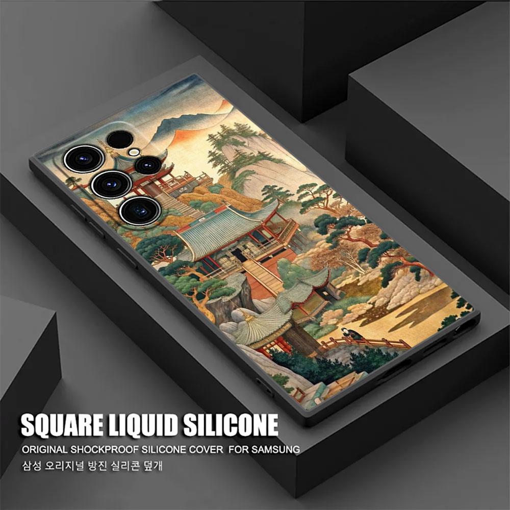 Big Wave Dragon God Sea S26Ultra Case For Samsung Galaxy S26 S25 S24 S23 S20 S21 FE S22 Ultra S25 Plus 5G Cases Soft Phone Cover