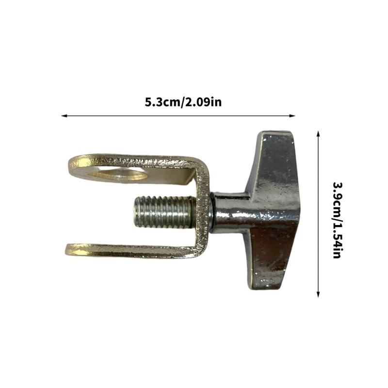 Adjustable Bass Drum Bell Clamp Drum Tone Bell Clamp Lock Extension Clip Metal Texture Suitable for Multiple Drum Sizes