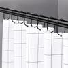 12 Piezas Anillas para Cortinas Recubrimiento Antióxido Instalación Rápida Se Deslizan Fácilmente Menos Fricción Cortinas de Ducha para Baño Barras Colgadores Suministros de Baño
