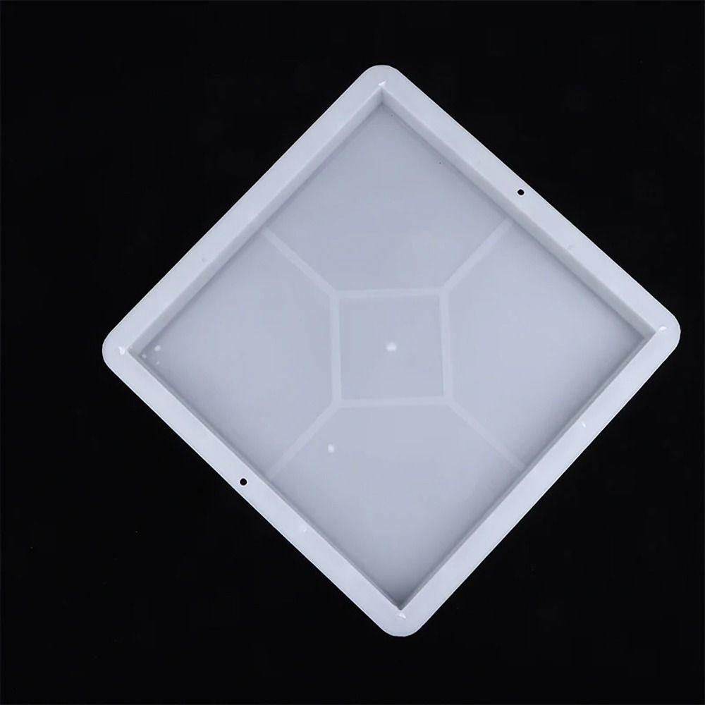 1 Stück 30x30x3,5cm Pflastersteinform Rautenform Wiederverwendbar Betonwegformer Form Kunststoff DIY Trittstein Pflasterstein