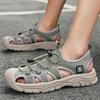 Fashion New Outdoor Men's Sandals Upstream Shoes Breathable Summer Aqua Shoes Rubber Air Mesh Sandals Wading Quick Drying Beach Sneakers