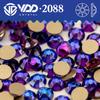 VDD SS16-SS30 High Quality  2088 Rhinestones Crystal Flatback 8 Big 8 Small 16cut Stones for DIY Crafts Nail Art Decoration
