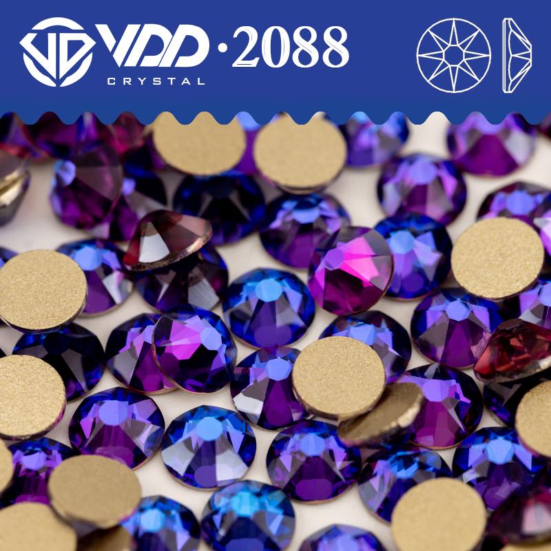 VDD SS16-SS30 High Quality 2088 Rhinestones Crystal Flatback 8 Big 8 Small 16cut Stones for DIY Crafts Nail Art Decoration
