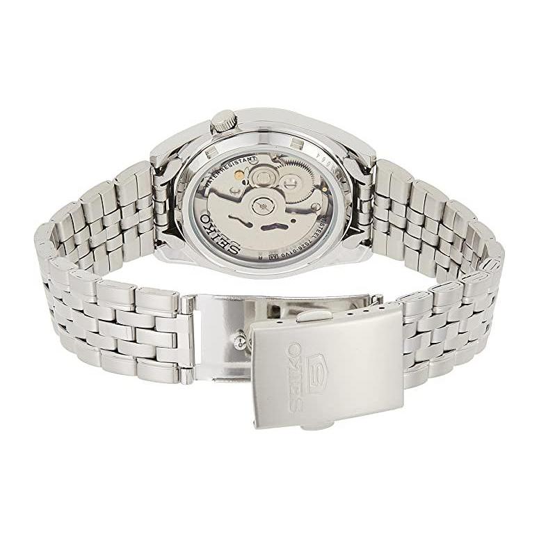 Seiko SEIKO5 Mechanical Movement Stainless Steel Strap Watch Men's Watches Blue Dial SNK357K1