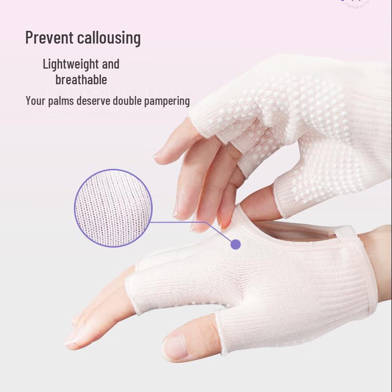 Ousen Damen Halbfinger Fitnesshandschuhe