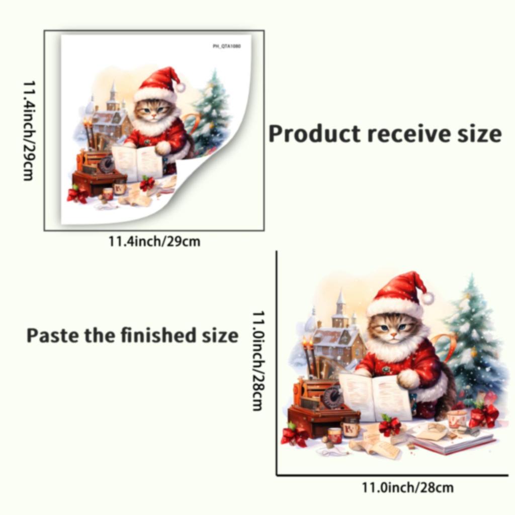 Christmas Holiday Bathroom Wall & Toilet PVC Stickers - Festive Home Decorations