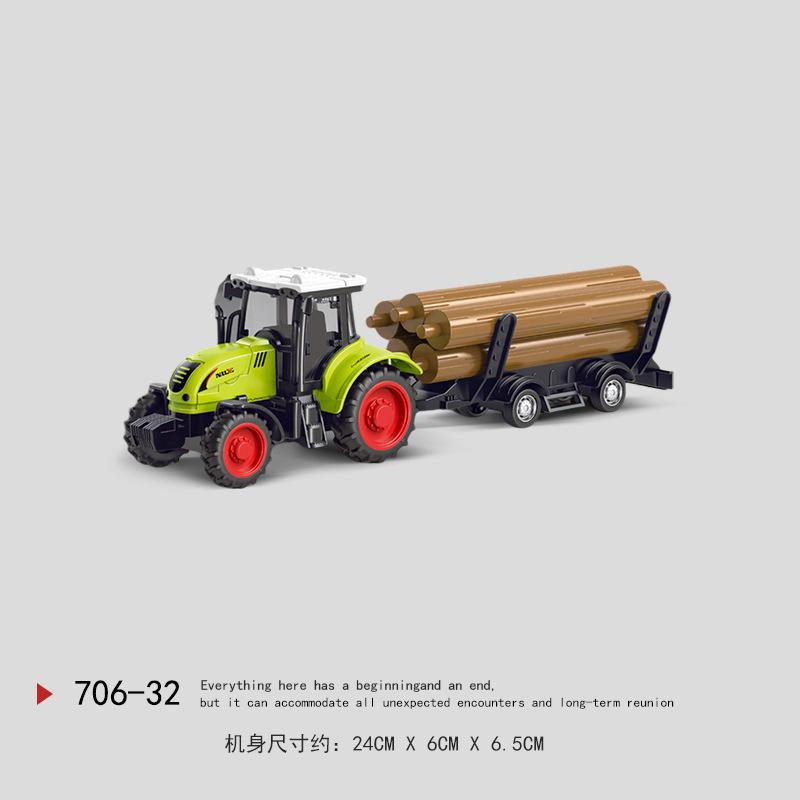 Kaptan Nil Çocuk Biçerdöver Oyuncak Ataletli Çiftlik Traktörü Modeli Düşmeye Dayanıklı Araba Çiftçi