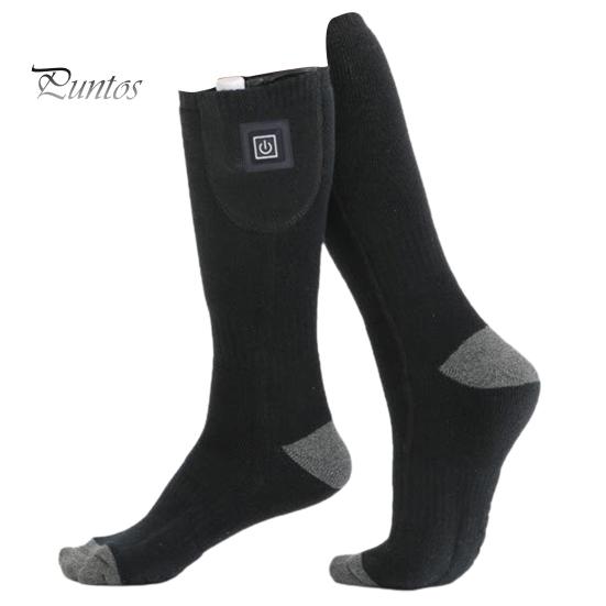 Thermal Heating Socks Heated 3 Temperatures Adjustment Keep Warm USB Rechargeable Winter Long Electric for Daily Use
