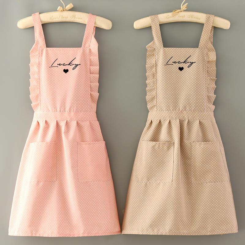 Japanese Style Oil-Proof Women's Apron for Manicure, Catering, and Cooking - Summer Work Uniform