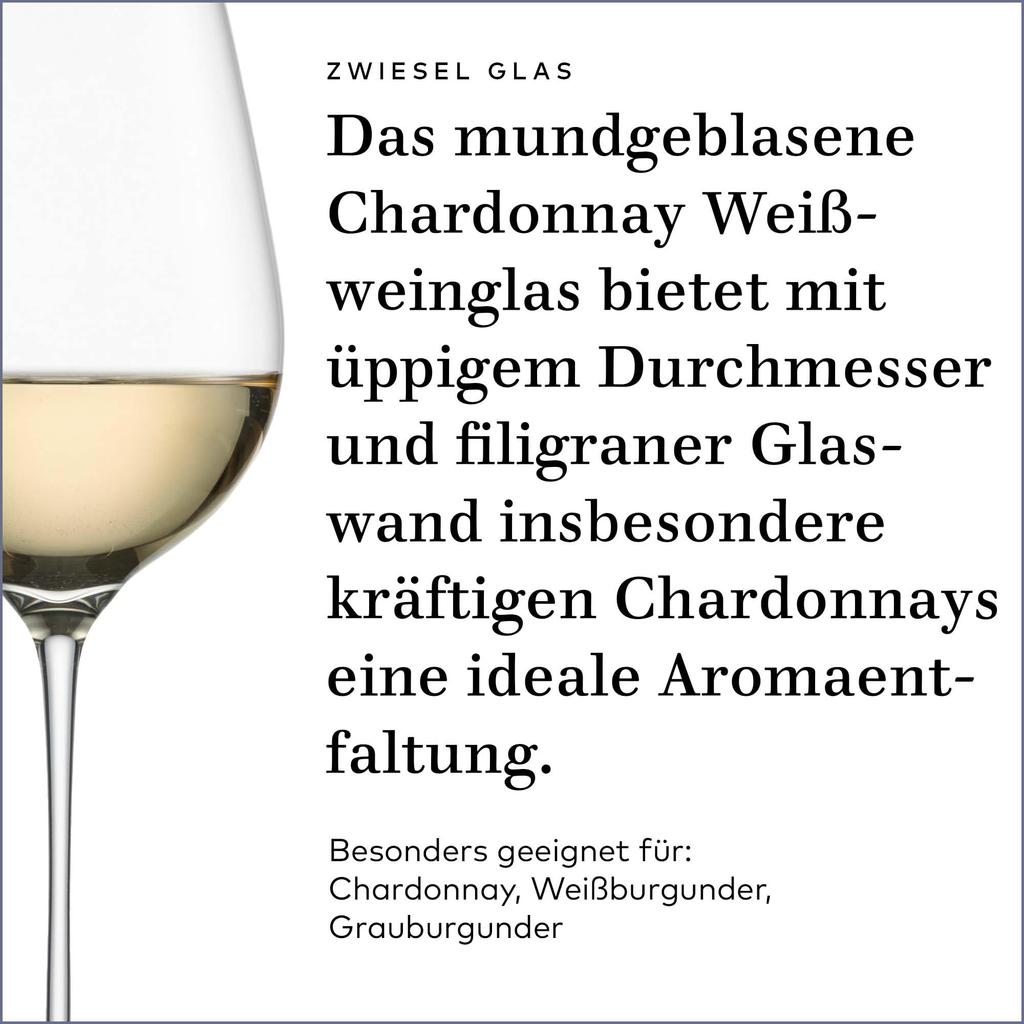 [Officially Imported] ZWIESEL Enoteca Wine Glass, 415ml, Chardonnay, Handmade, Clear, 122084 (Formerly Product Number 109597)