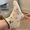 Bows-knotted Socks - Children's Pure Cotton Short Socks, Spring-autumn Style, Cute Low-top Short Tube, Non-detachable Heel, Summer Version