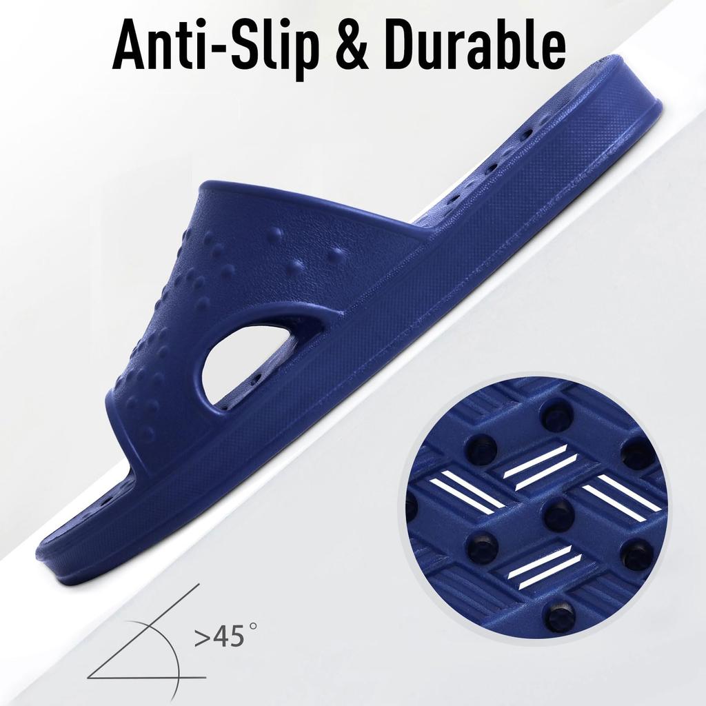 Fashion Comwarm Summer New House Slippers For Women Indoor Non-slip Bathroom Shower Slide With Drain Holes Light Orthopedic Beach Sandal
