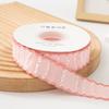 Polyester-cotton Trimmed Fabric Ribbon Wavy Pattern Handmade Butterfly Bow Hair Clip for Wedding Clothing Shoes Hats