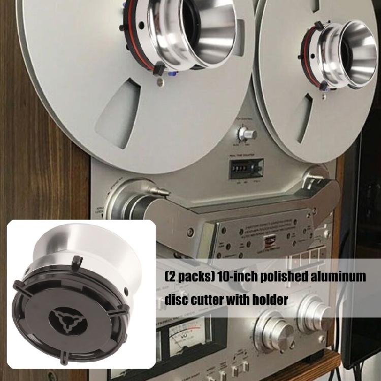 10Inch Studio Aluminum Reel Adapters 2 Units Securedly Fit for Vintaged Auditory Systems