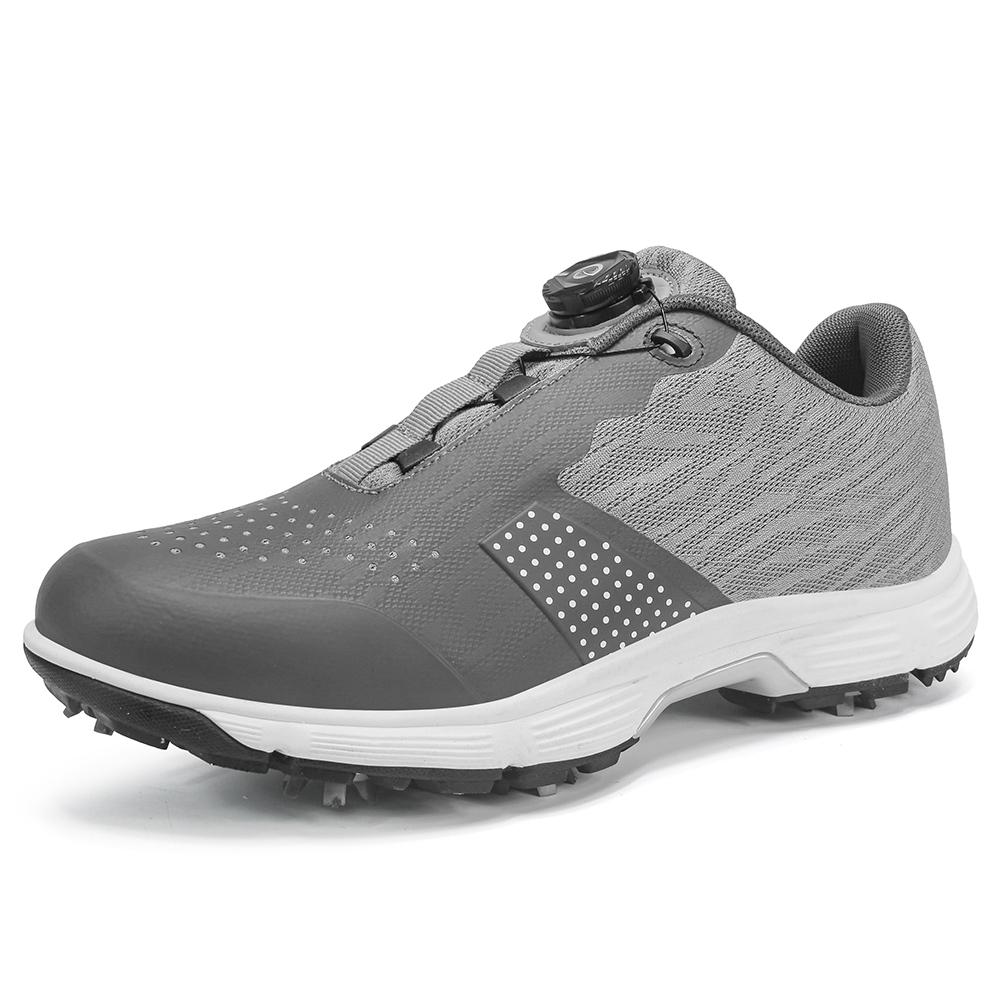 Professional Golf Shoes Men's Extra Large Comfortable, Fashionable, Quick Lace, Anti Slip Nails Golf Shoes Sizes 39-49