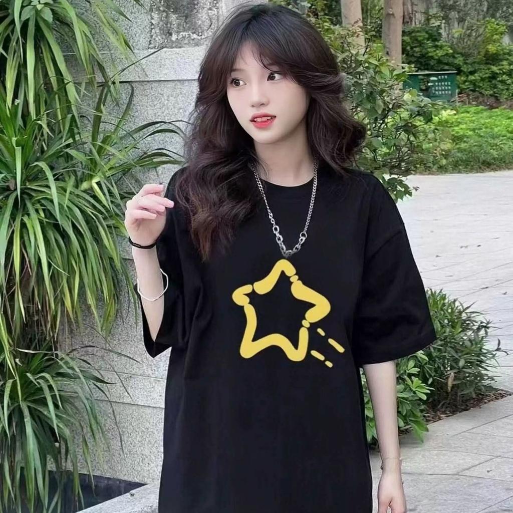 American large version short-sleeved t-shirt women's summer new middle school and high school students loose casual cotton half-sleeved top tide