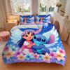 Lilo Stitch Fantasy Print 3Pcs Bedding Setduvet Cover With 2 Bedropillowcase Home Birthday Gift