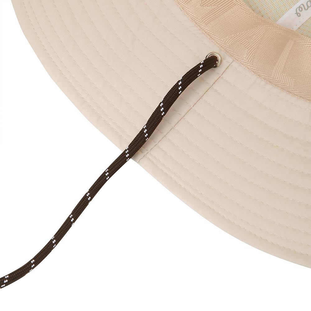 MALBON GOLF Mesh Ventilation Bucket Hat Beige