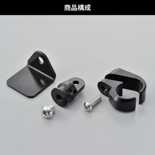 Držák multimetru pro motocykl Daytona, rukojeť 22,2 mm, montážní díl 40 x 40 mm, černý 97253