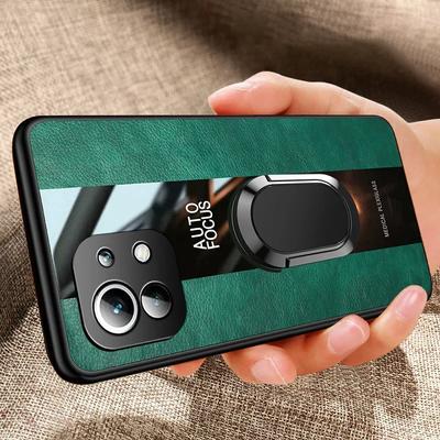 Luxuriöse Lederring-Handyhülle für Xiaomi Mi 10T 11T 12T 13T Pro 11 Lite 5G Neo 11i Redmi K40 Note 9T 9S 10S 9 10 Pro Schutzhülle