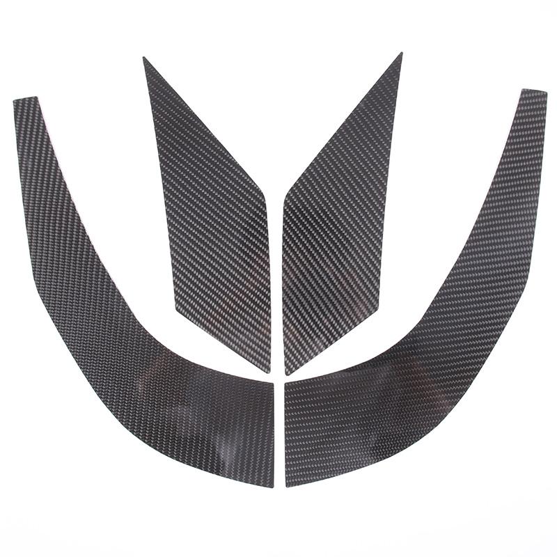 For Toyota FJ Cruiser 2007- Carbon Fiber Sheet Car Front Rear Bumper Side Protector Plate Cover Trim Sticker Car
