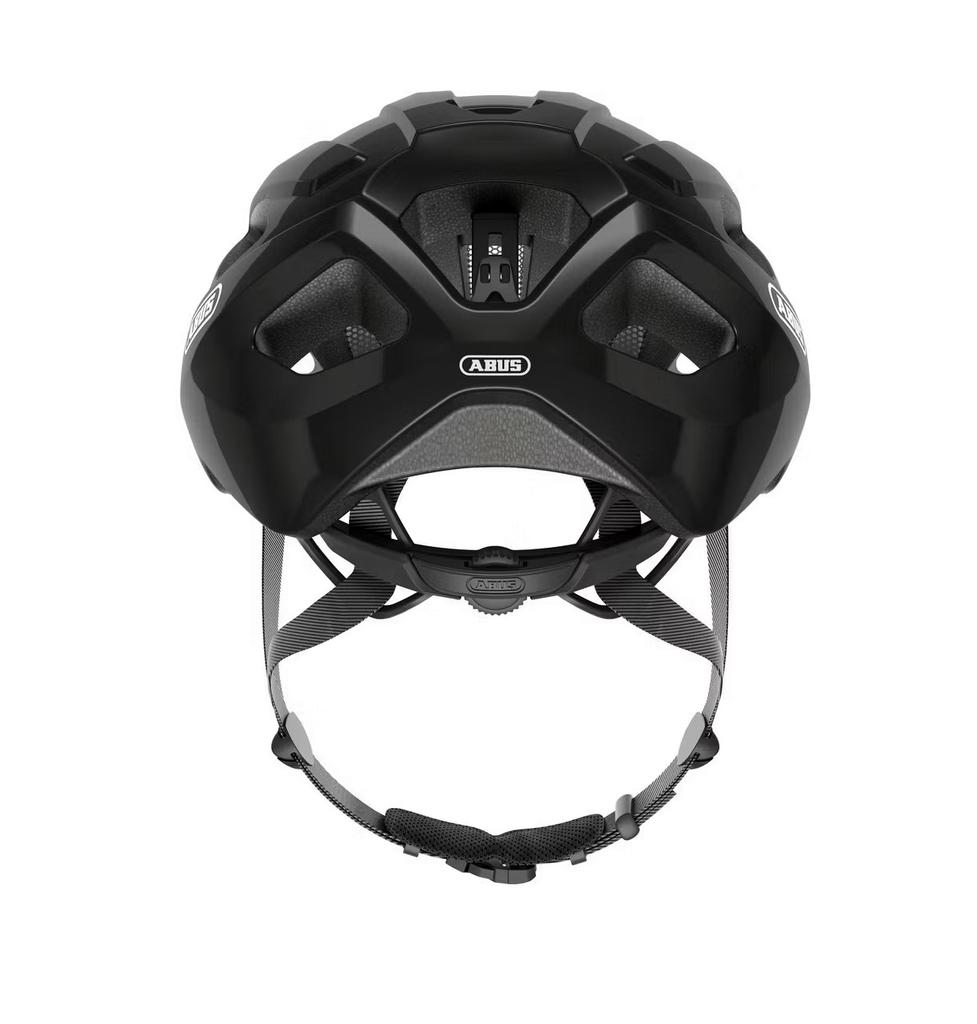 Kask Rowerowy Z Daszkiem Abus Macator Velvet Black Regulowany
