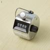 1Pc Metal Pure Mechanical Counter Pointer Student Movement Count 4-digit Hand Counter