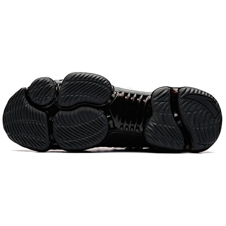 Anta Nebula Low top Running Shoes Women's Black White Full Length Air Cushion 92845500-2