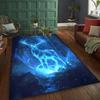 1 Piece Luminous Deer Pattern Carpet, Washable Patio Rug, Living Room/Bedroom/Patio/Garden/Courtyard, Fashionable Home Decor