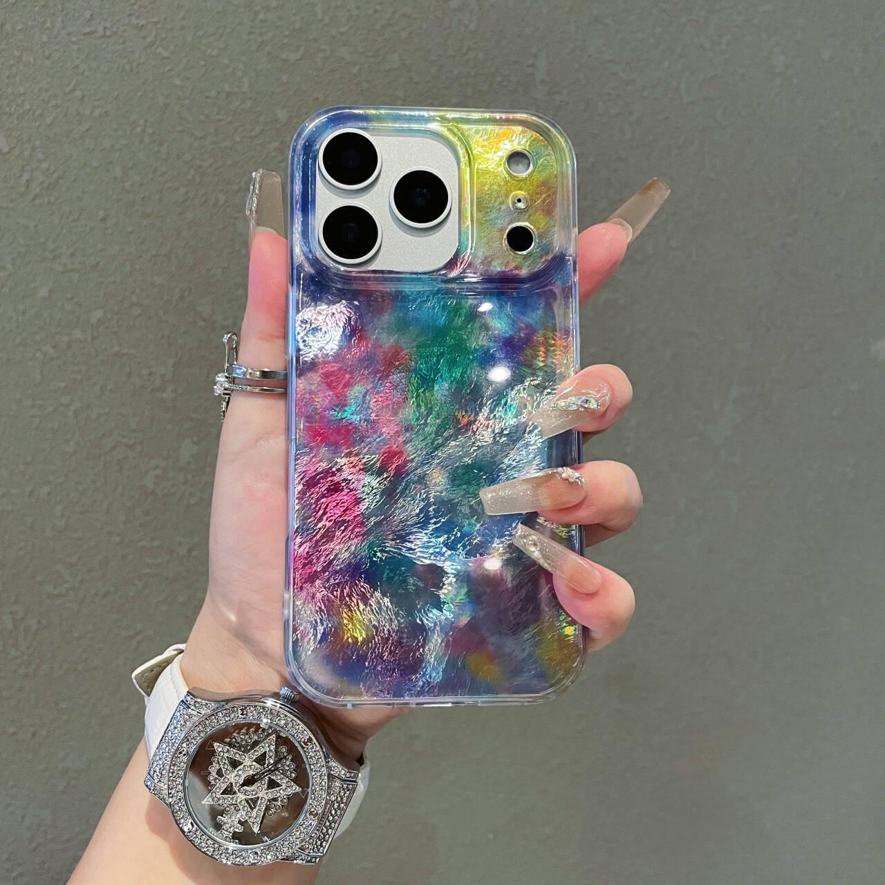 Модный чехол Halo Swirl IMD для Apple iPhone 16 Pro Max/15 Pro - Женская мода 2023 iPhone 16 Pro Max