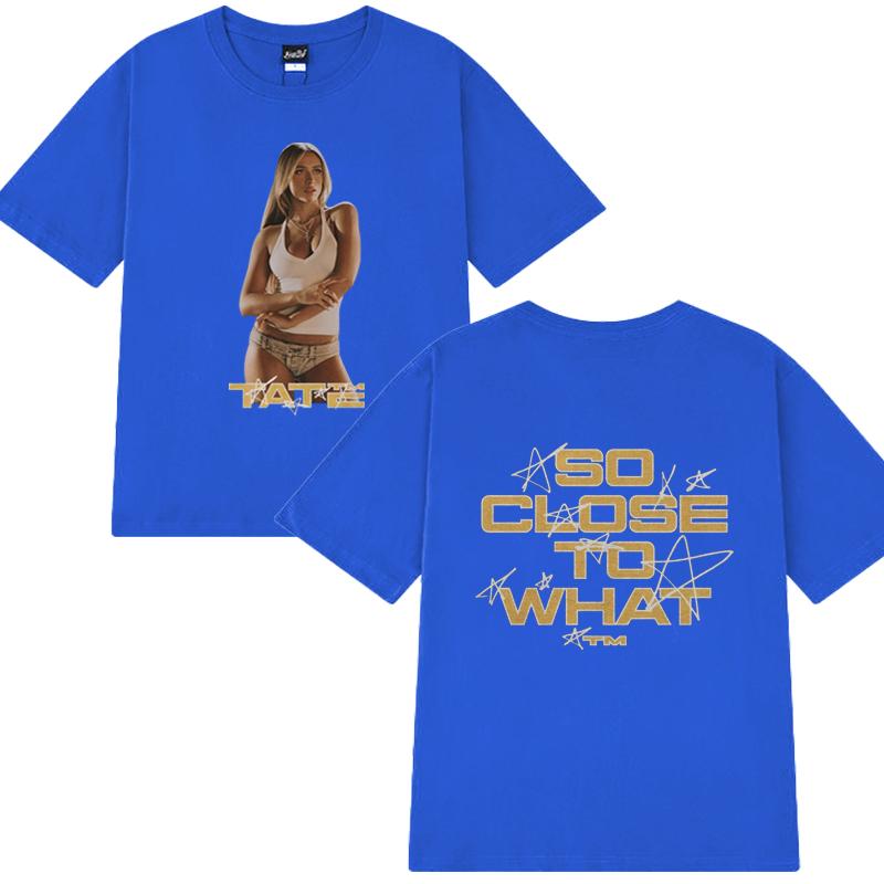 Tate McRae 2025 Concert So Close To What T Shirt New Unisex Women Vintage Oversized Short Sleeve Tshirts Unisex 100 Cotton Tops