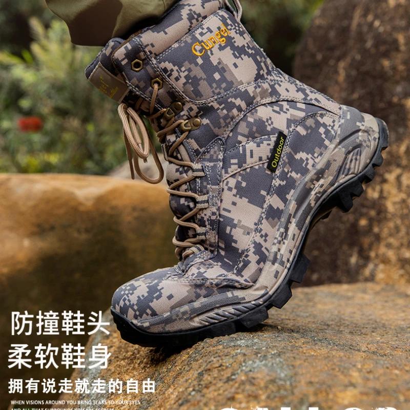Man sneaker Shoes High Top Hiking Durable Waterproof Anti-Slip Outdoor Climbing Trekking shoe shoe for men Low Boot 2025