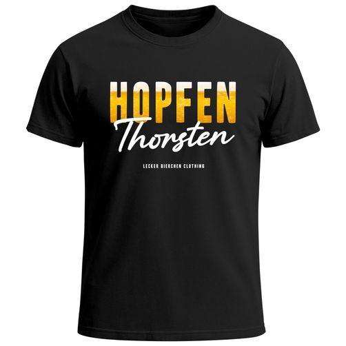 Mens Oktoberfest Hop Your Name Custom Beer T-Shirt-