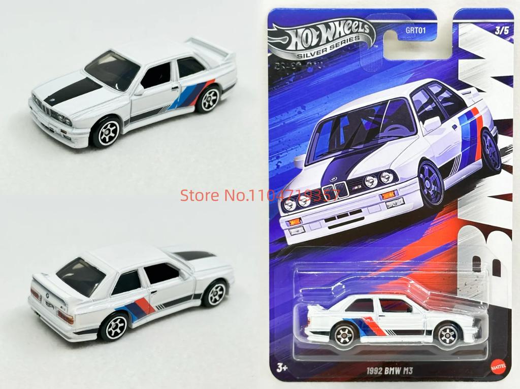 AAAOQ1 Hot Wheels Bmw Set 2025 Silver Series M1 M2 M3 M4 M5 1:64 Scale Die-Cast Model Vehicle Cars Unopened Grt01 Collection Mdoel Toys