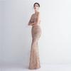 Vestido longo de lantejoulas para festa, vestido noturno para banquete, vestidos de noite