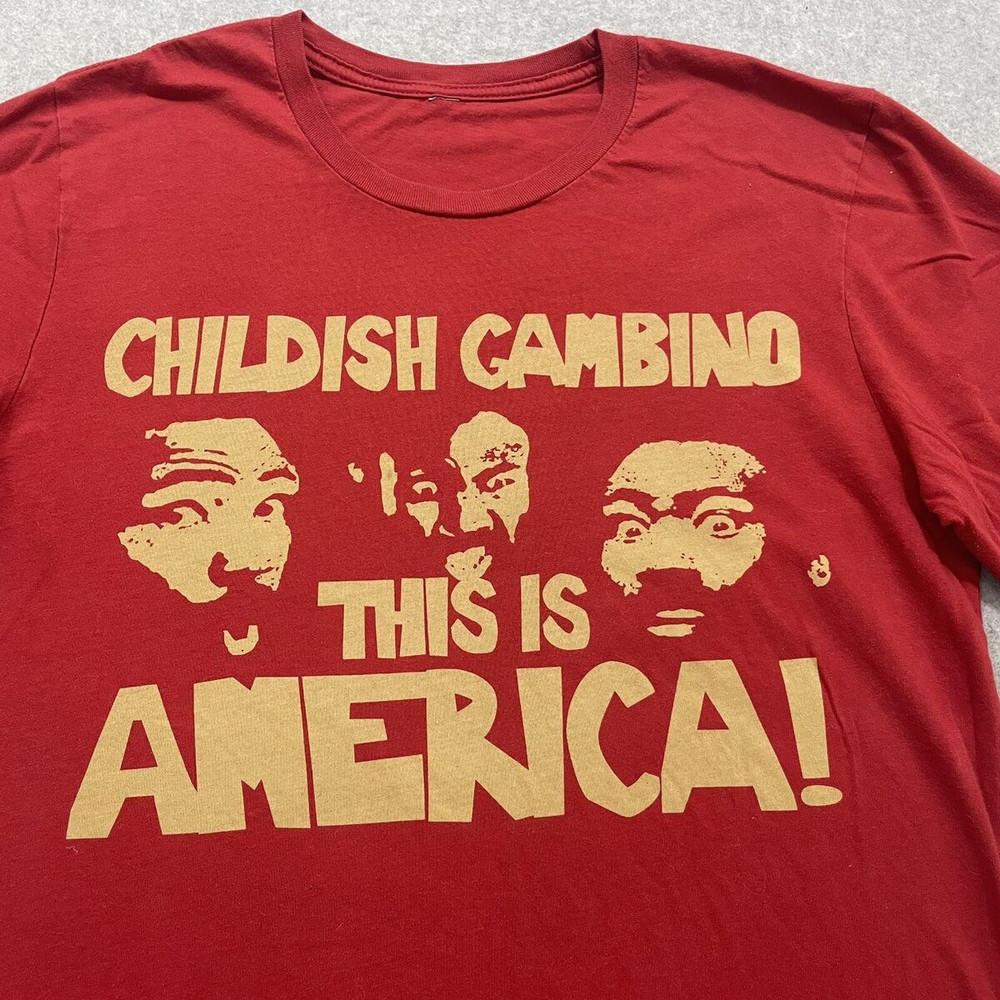 Childish Gambino Gift For Fans Red T-Shirt Cotton Full Size RD150 Unisex T-Shirt XXXXL