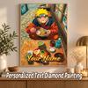 Naruto Uzumaki Custom Name Diamond Painting Personalized 5D Full Drill DIY Diamond Art Home Decor