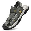 Beach Shoes Men's New Summer Breathable Soft-soled Bag Head Sandals Men's One-pedal Soft-soled Non-slip Lightweight Men's Shoes