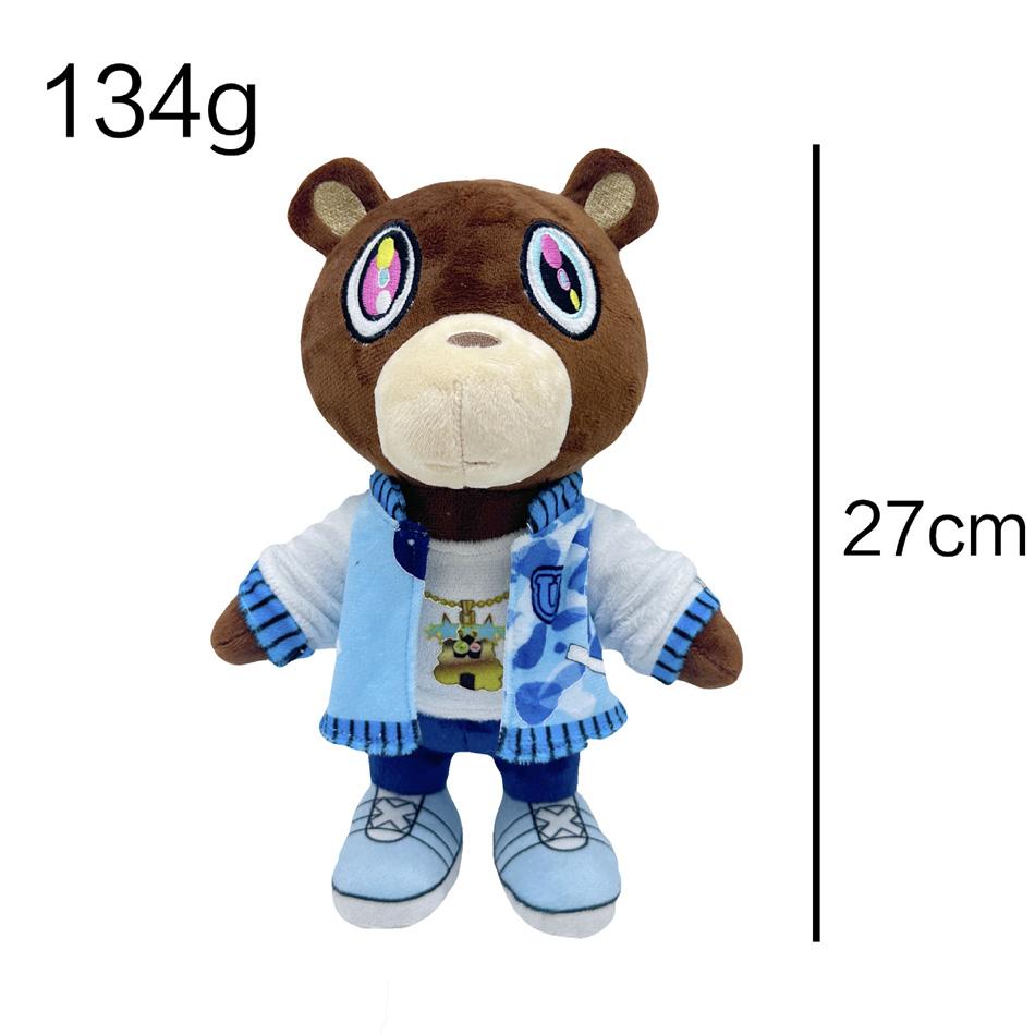 26-30CM Kanye Teddybeer Pluche Speelgoed Cartoon Beer Poppen Gevuld Zacht Speelgoed Kerst Verjaardagscadeau Voor Kinderen