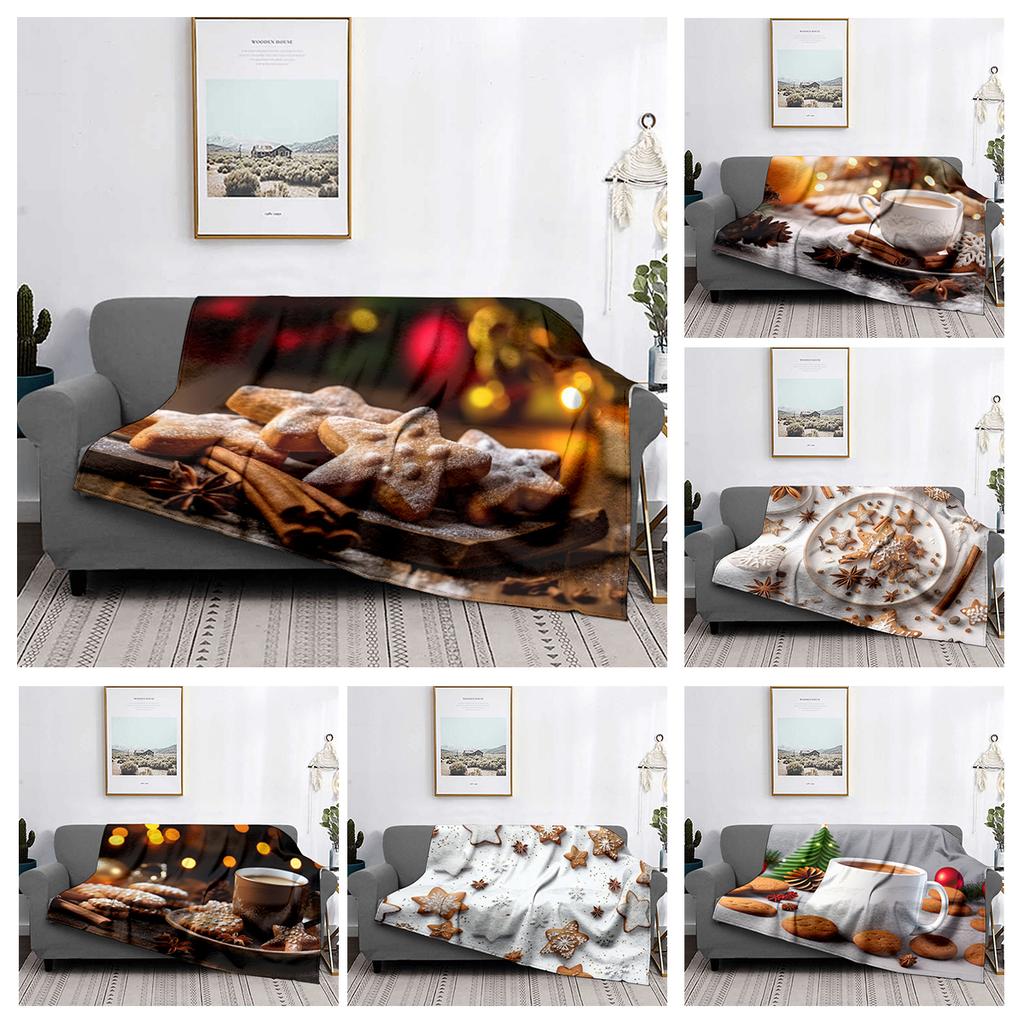 Wohndekoration Plüsch Überwurf Sofadecke Tagesdecke Bett flauschig weiche Decken Dekor Plaid Modern Halloween Frohe Weihnachten Winter