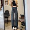 Retro High Waisted Wide Leg Jeans for Women In Autumn and Winter Straight Leg Jeans