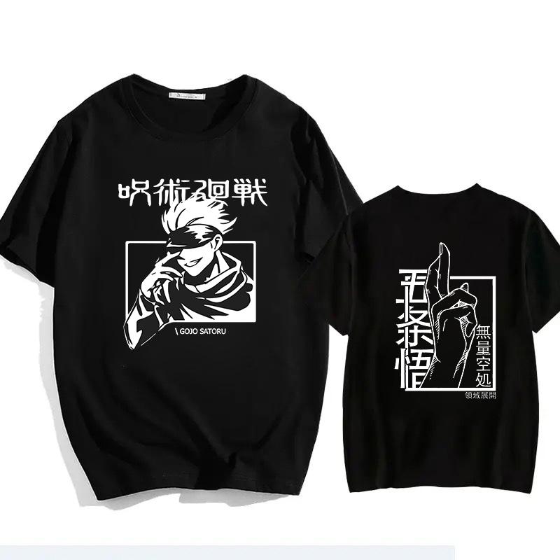 Japanese Jujutsu Kaisen Gojo Anime T-shirt Unisex Manga Gojo Satoru Graphic T Shirts Short Sleeve Tee Y2k T-shirts Summer Tops