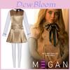 M3gan Cosplay Dress For Halloween Stage Performance With Satin Fabric For Adults And Teens