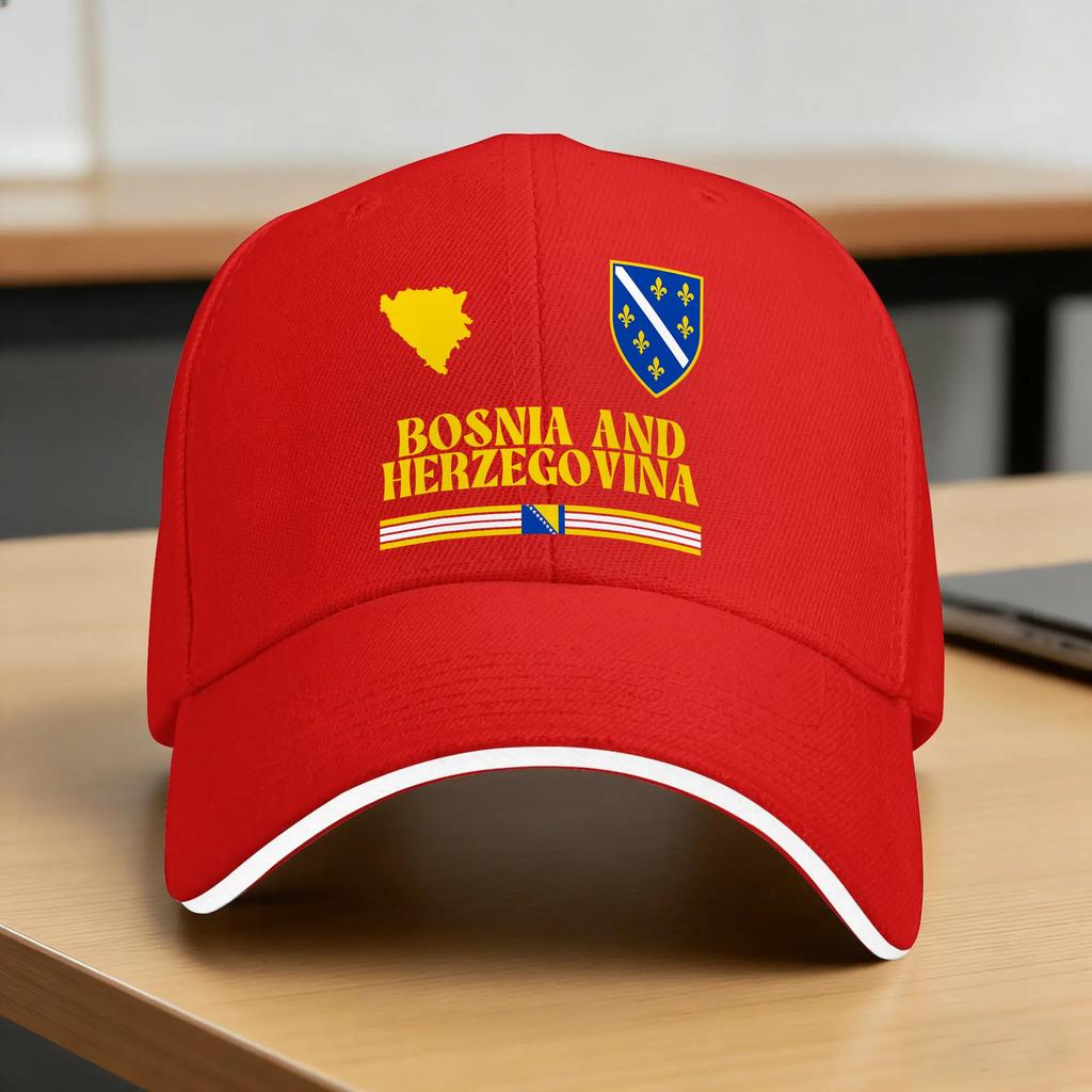 Bosnia and Herzegovina Flag Baseball Cap  Fashion Hip Hop Hats Summer Unisex Adult Running Hippie Baseball Caps