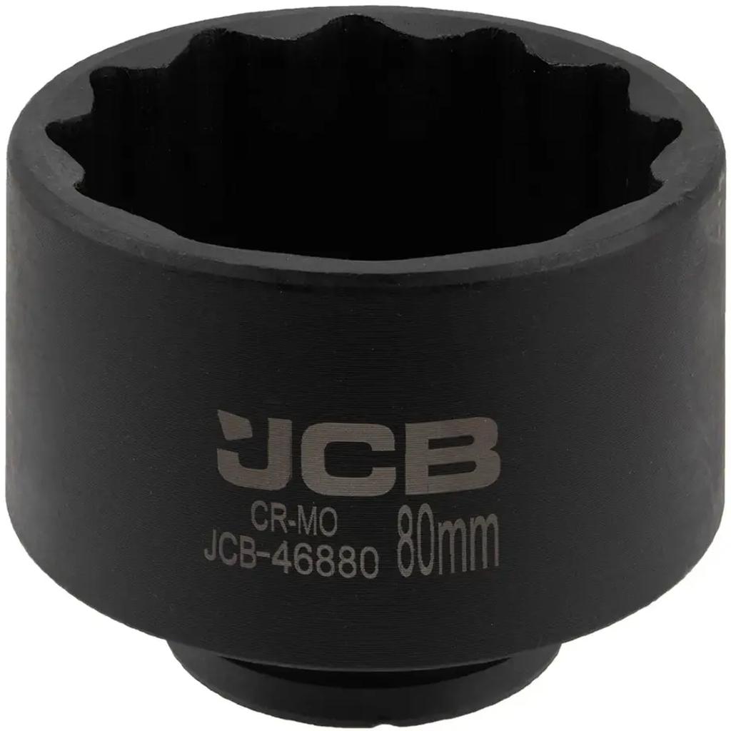 JCB Impact Socket 3/4" 80mm 12-Point Cr-Mo Socket Wrench