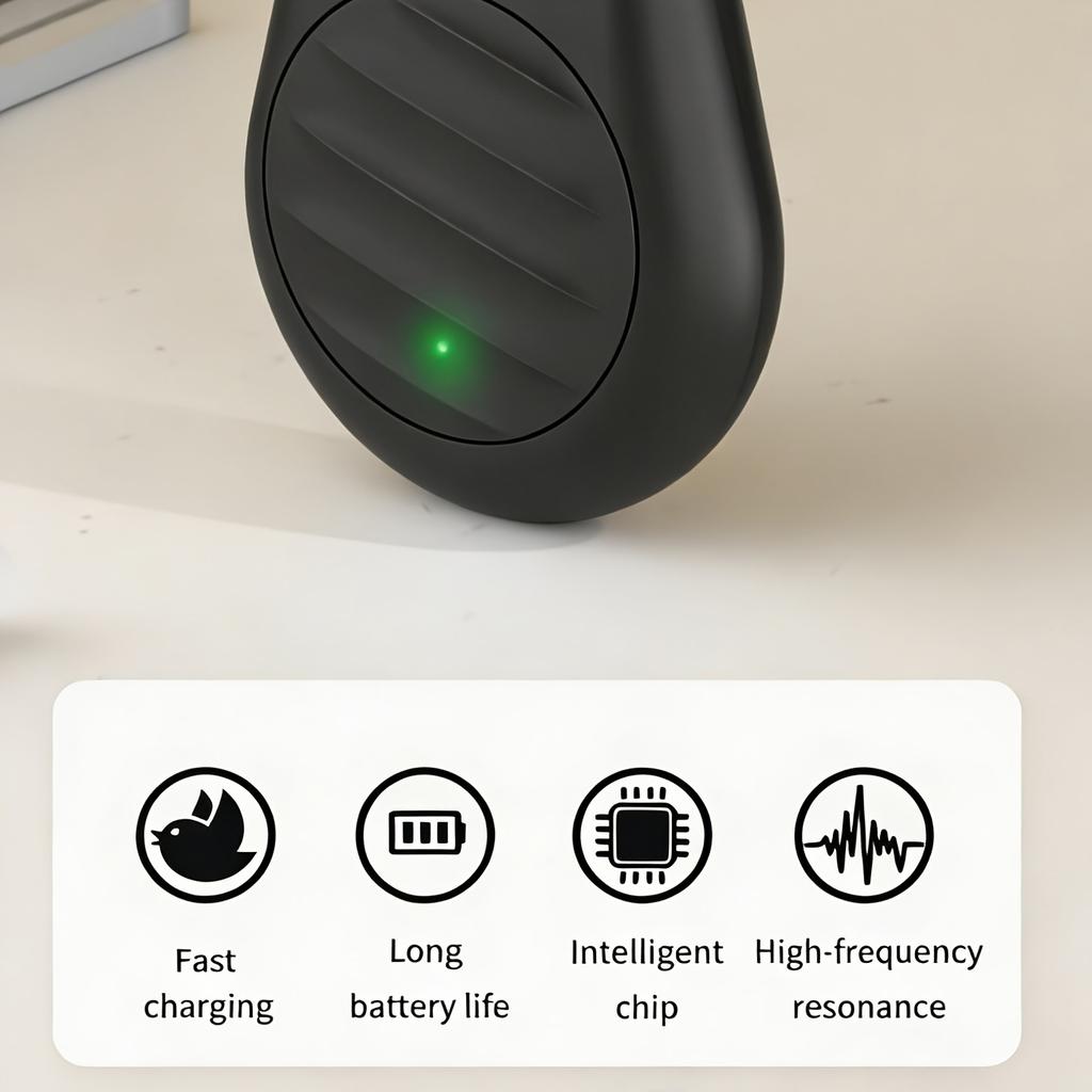 Repellente Elettronico Intelligente Portatile per Animali Domestici, Repellente Universale per Insetti per Umani e Animali Domestici, Essenziale per la Cura della Salute degli Animali Domestici, Da Appendere ai Collari degli Animali Domestici,