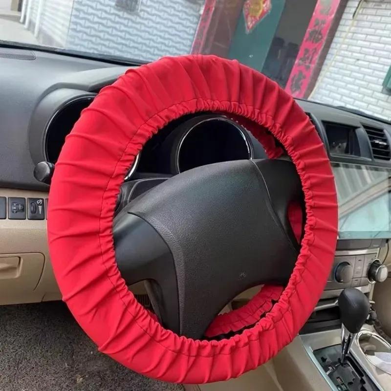 Universal Sunscreen Steering Wheel Cover - Waterproof Cloth All-Season Car Handle Protector for Driving Maintenance