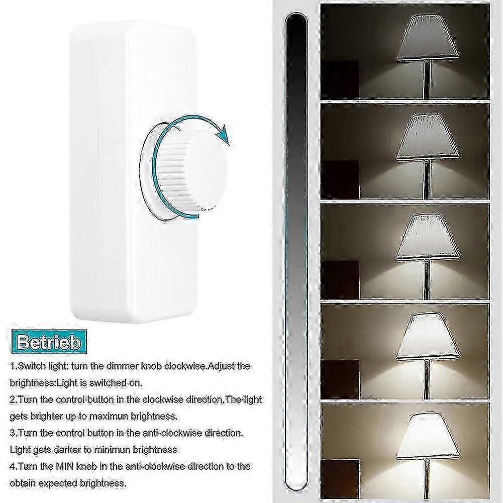 Built-in dimmer switch for LED lighting with ON/OFF function