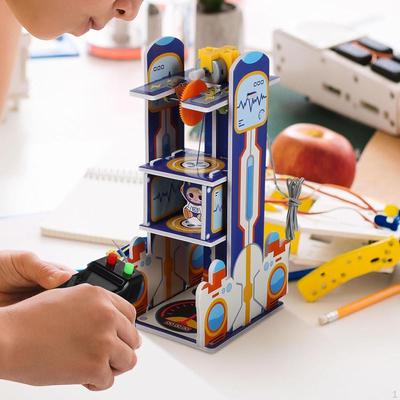 DIY Aufzug Spielzeug Modell Bausatz Kinder Wissenschaftsexperiment Materialpaket Einfache Montage